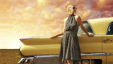 A fashion dressed girl from the 1950s and vintage car. - thumbnail