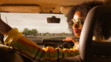 70s afro girl with retro glasses. - thumbnail