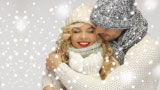 Christmas atmosphere charmed a girl and boy. - thumbnail